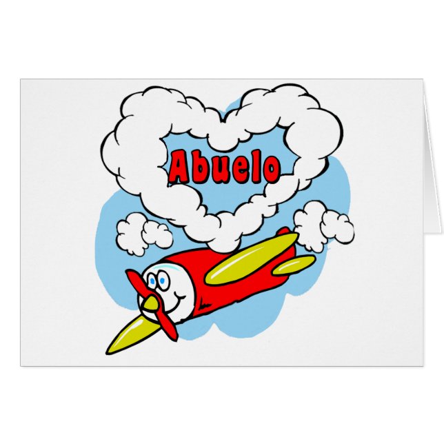 Love Abuelo Kids Airplane (Front Horizontal)