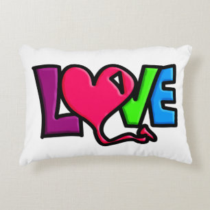 Love accent pillow