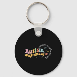 Love Accept Adapt Advocate Autism Awareness Teache Keychain