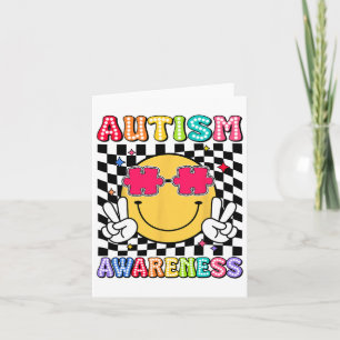Love Accept Understand Autism Awareness Puzzle Be Card