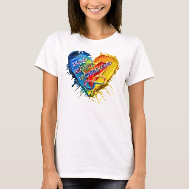 Love Accept Understand Autism T-Shirt (Front)