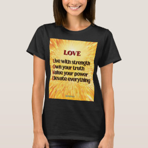LOVE Acronyme T-shirt féminin Inspirational