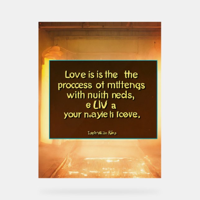 Love  acrylic sign (Front)