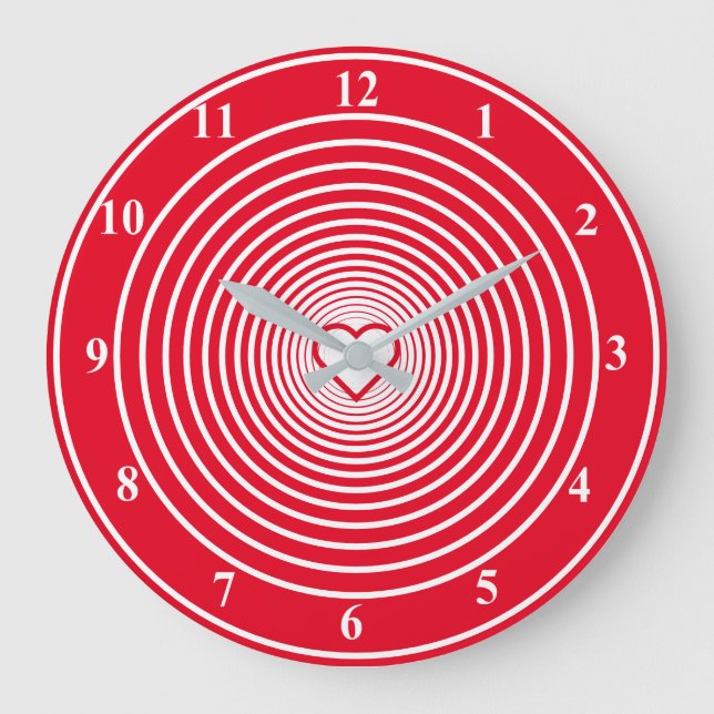 Love - Add your favourite colours Large Clock (Front)