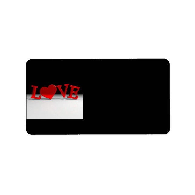 Love Address Label (Front)
