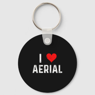 Love aerial - heart - dance dancer dancing gymast keychain
