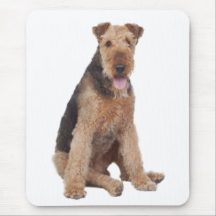 Love Airedale Terrier Puppy Dog Mousepad