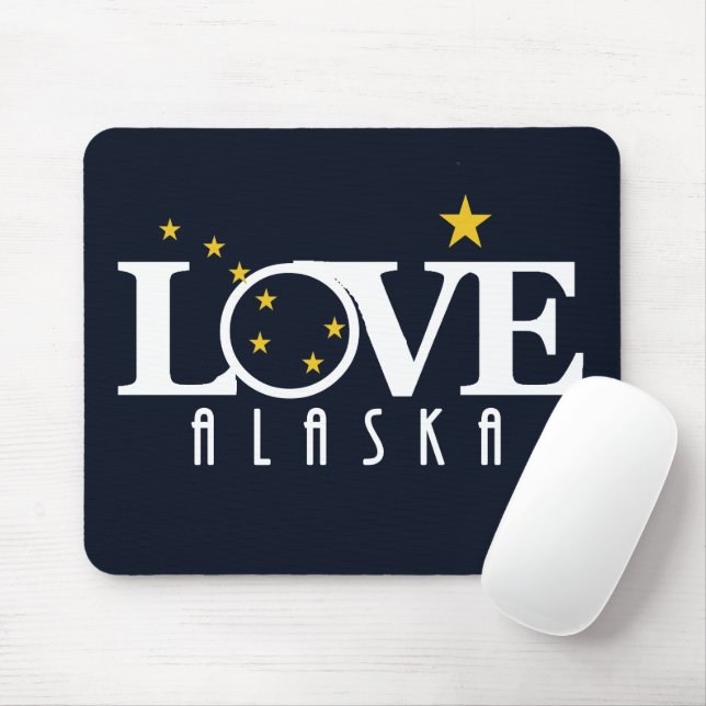 LOVE Alaska Mouse Pad (With Mouse)