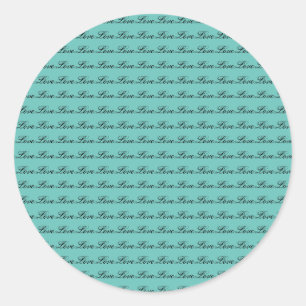 Love all around  classic round sticker