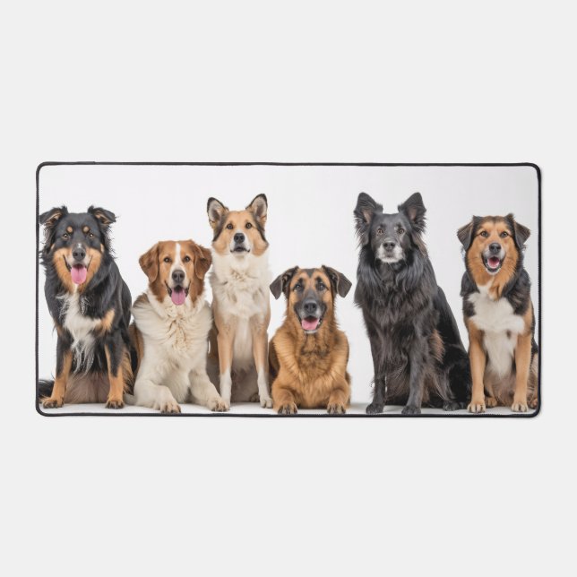 Love All Breeds Desk Mat (Front)