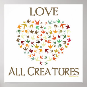 Love All Creatures Poster