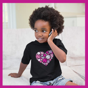 Love all - cute tennis heart toddler baby T-Shirt
