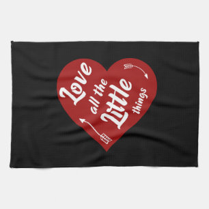 love all the little things design kitchen towel