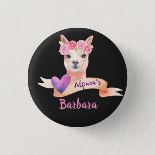 Love Alpaca's Custom 1 Inch Round Button