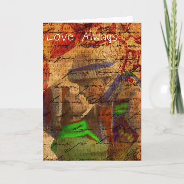 Love Always Blank Inside Greeting Card (Front)