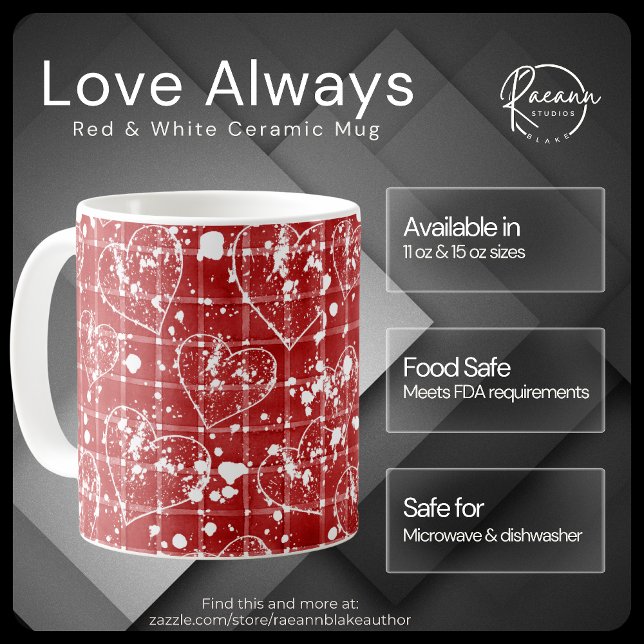 Love Always Red & White Ceramic Mug (Creator Uploaded)
