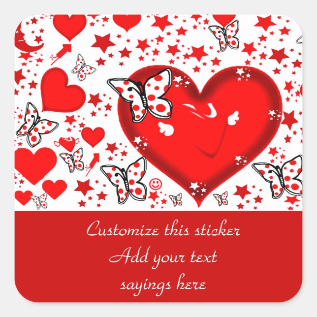 Love Always_ Square Sticker (Front)