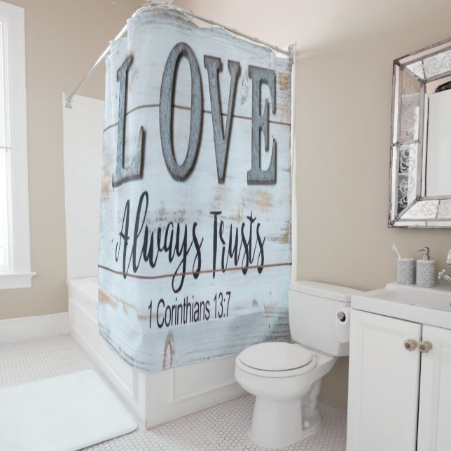 Love Always Trusts Rustic Metal (In Situ)