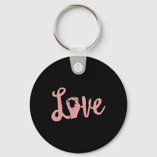 Love Always Wins ASL Teacher Deaf Awareness Keychain