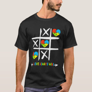 Love Always Wins Autism Awareness T-Shirt