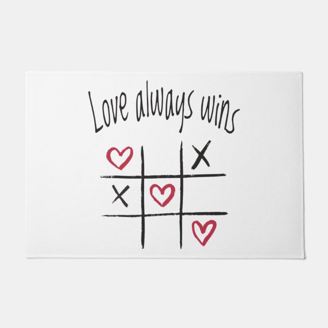Love always wins doormat (Front)