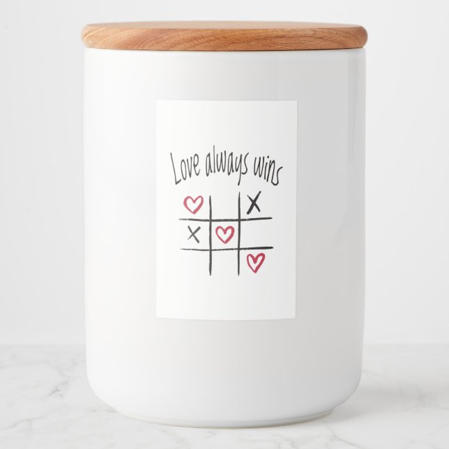 Love always wins food label (Front)