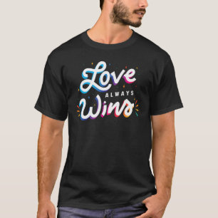 Love Always Wins   Lovebirds  Matching T-Shirt