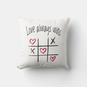 Love always wins throw pillow