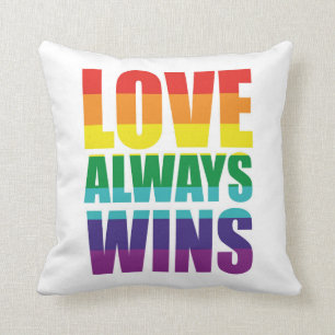 Love Always Wins Throw Pillow