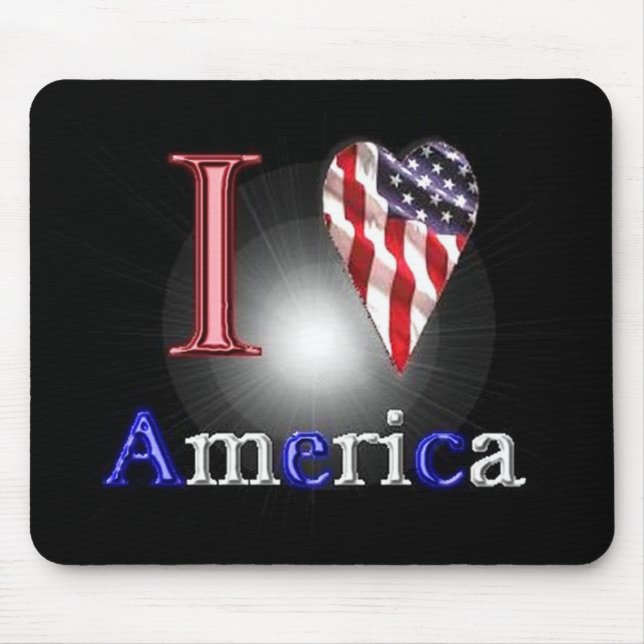 Love america mouse pad (Front)
