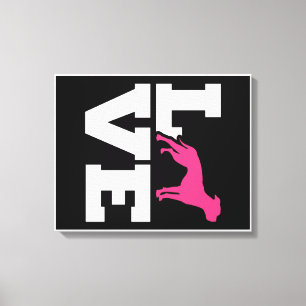 LOVE American Bulldog Gift   Dog Lovers Gift Canvas Print