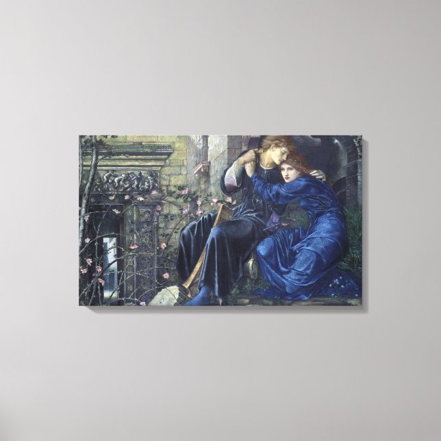 Love Among the Ruins (by Edward Burne-Jones) Canvas Print (Front)
