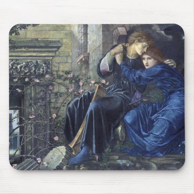 Love Among the Ruins (by Edward Burne-Jones) Mouse Pad (Front)