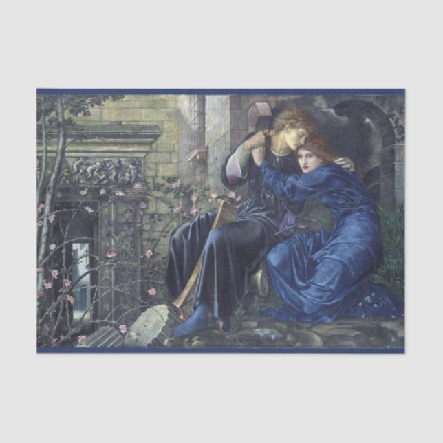 Love Among the Ruins (by Edward Burne-Jones) Tissue Paper (Front)