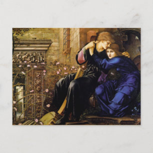 Love among the ruins Pre-Raphaelite Art Postcard