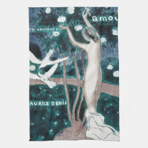Love (Amour), Maurice Denis Kitchen Towel