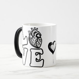 LOVE Anatomical Human Heart Magic Mug