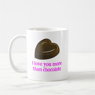 Love and a Chocolate Heart Coffee Mug