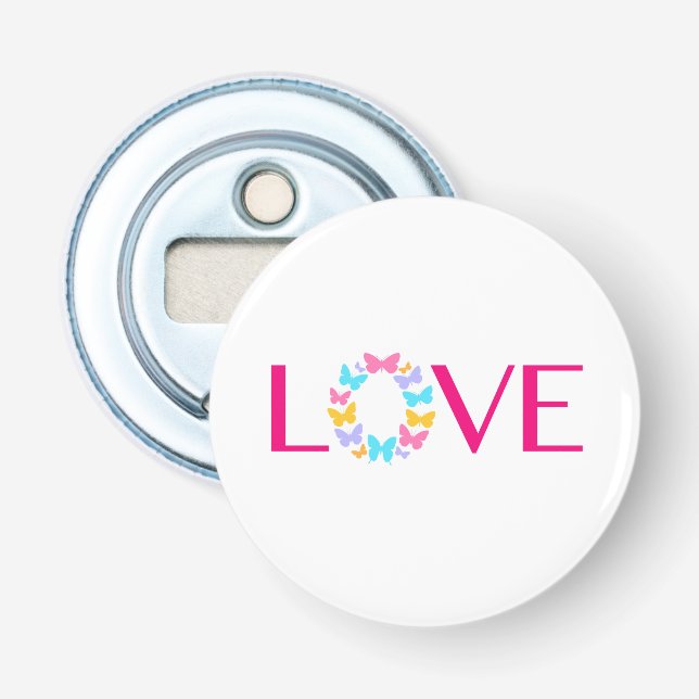 Love and Butterflies Bottle Opener (Front)