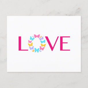Love and Butterflies Postcard