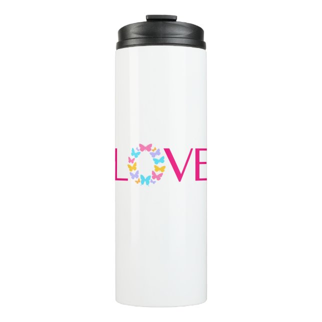 Love and Butterflies Thermal Tumbler (Front)