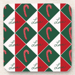 Love and Candy Canes Coaster