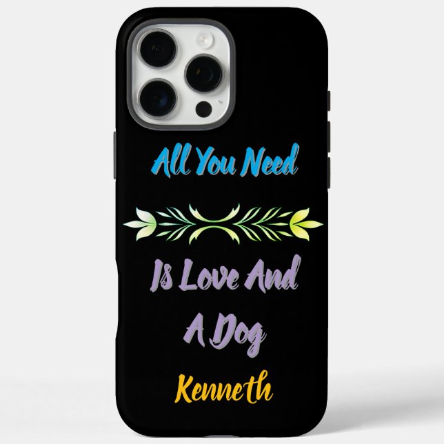 Love and canine friendship reminder Case-Mate iPhone case (Back)