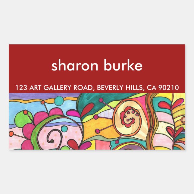 "Love and Colour" Shipping Labels (Front)