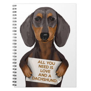 Love and Dachshund Notebook