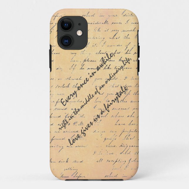 Love and Fairytale Quote Case-Mate iPhone Case (Back)