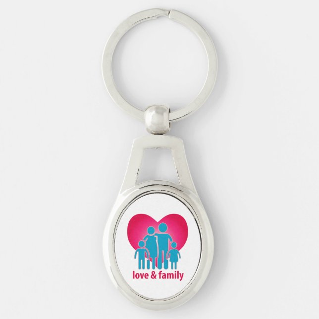 Love and family keychain (Front)