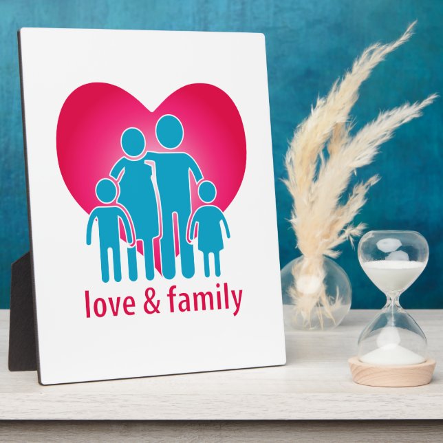 Love and family plaque (Side)