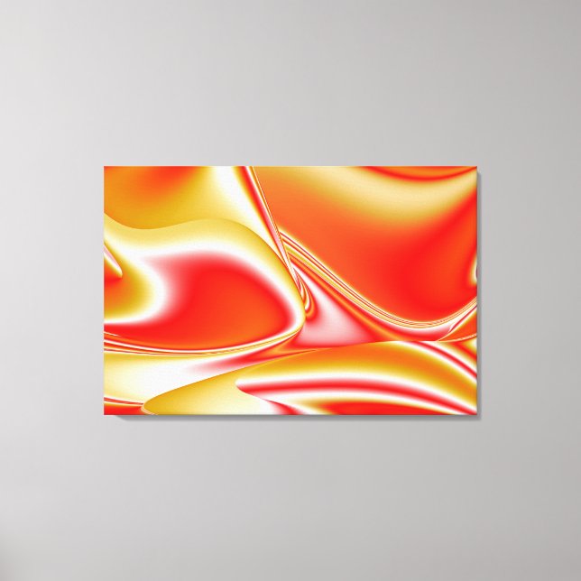 Love and Gold Abstract 3D Rainbowart Canvas Print (Front)