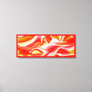 Love and Gold Abstract 3D Rainbowart Canvas Print